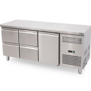 HCB Réfrigérateur Basic-line - 4 tiroirs - 1 porte - 179,5 cm - 230V - inox