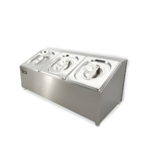 HCB Porte-plateau - 3 x 1/6 GN - acier inoxydable