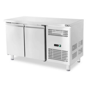 HCB Basic-line Etabli réfrigéré - 2 portes - 135 cm - 230V - inox
