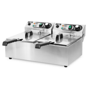 HCB Double friteuse - 2 x 6 litres - 2 x 230V - inox