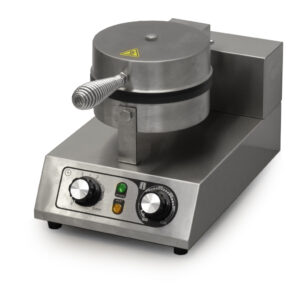 HCB Gaufrier - gaufres rondes - minuterie - 230V - inox