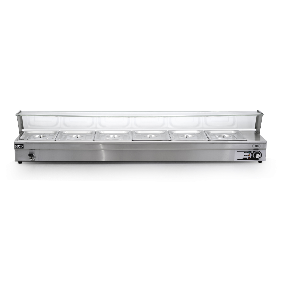 HCB Bain marie - 6 x 1/2 GN - 175 cm - 230V - inox – Image 11