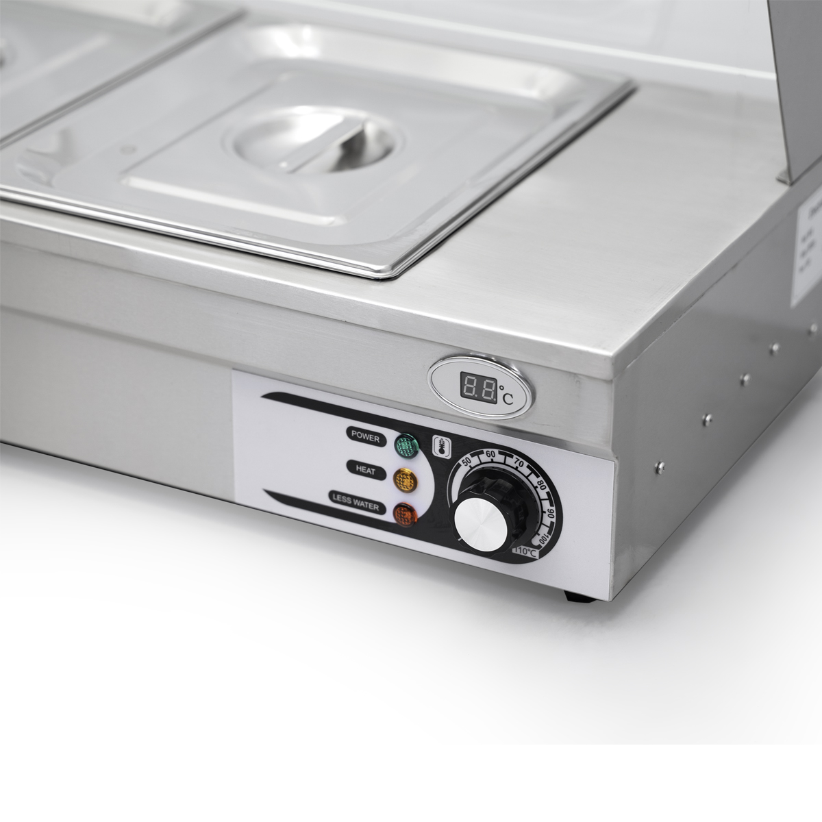 HCB Bain marie - 6 x 1/2 GN - 175 cm - 230V - inox – Image 6