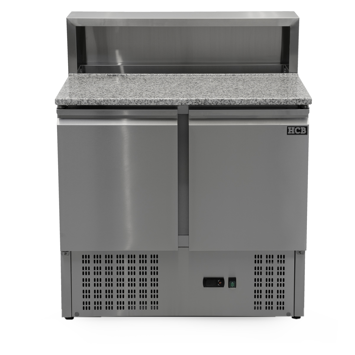 HCB Etabli à pizza - portes battantes - 90 cm - 390 litres - 230V - inox