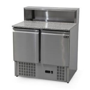 HCB Etabli à pizza - portes battantes - 90 cm - 390 litres - 230V - inox