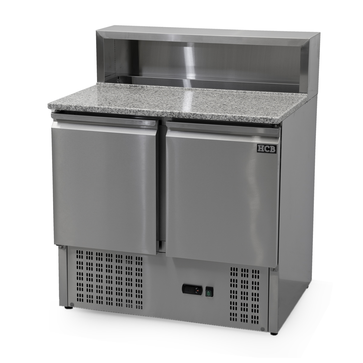 HCB Etabli à pizza - portes battantes - 90 cm - 390 litres - 230V - inox