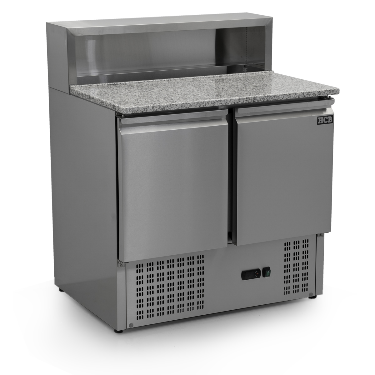 HCB Etabli à pizza - portes battantes - 90 cm - 390 litres - 230V - inox