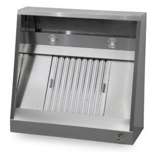 Hotte aspirante HCB - modèle angulaire - 100 cm - inox