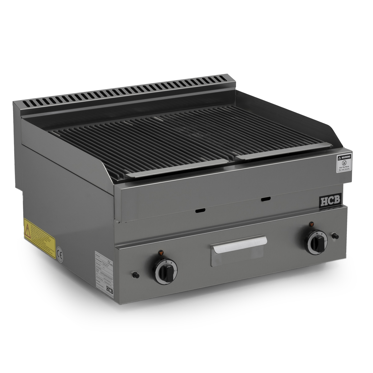 HCB Lava grill - 70 cm - 11 kW - gaz naturel - série 650 - acier inoxydable