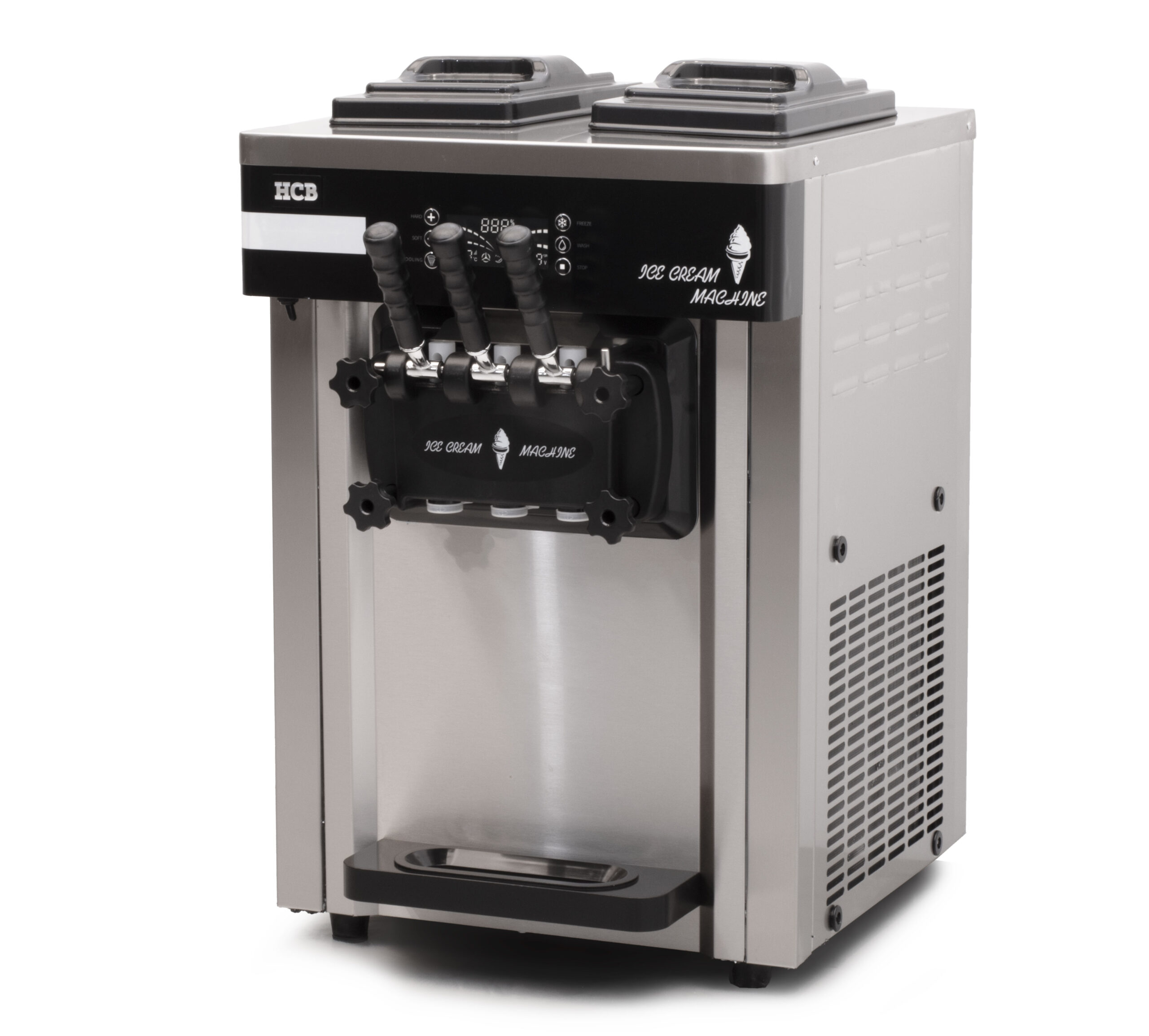 HCB Machine à glace - modèle set-up - 2 parfums - 25 litres p/h - 230V - inox