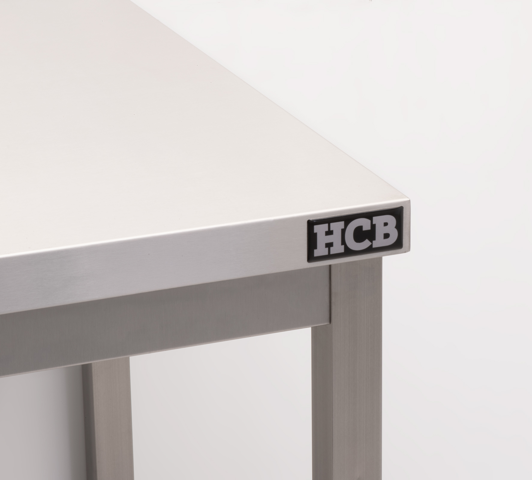 HCB Pro-line Table de travail - avec étagère inférieure - 90 x 70 x 85 cm - acier inoxydable