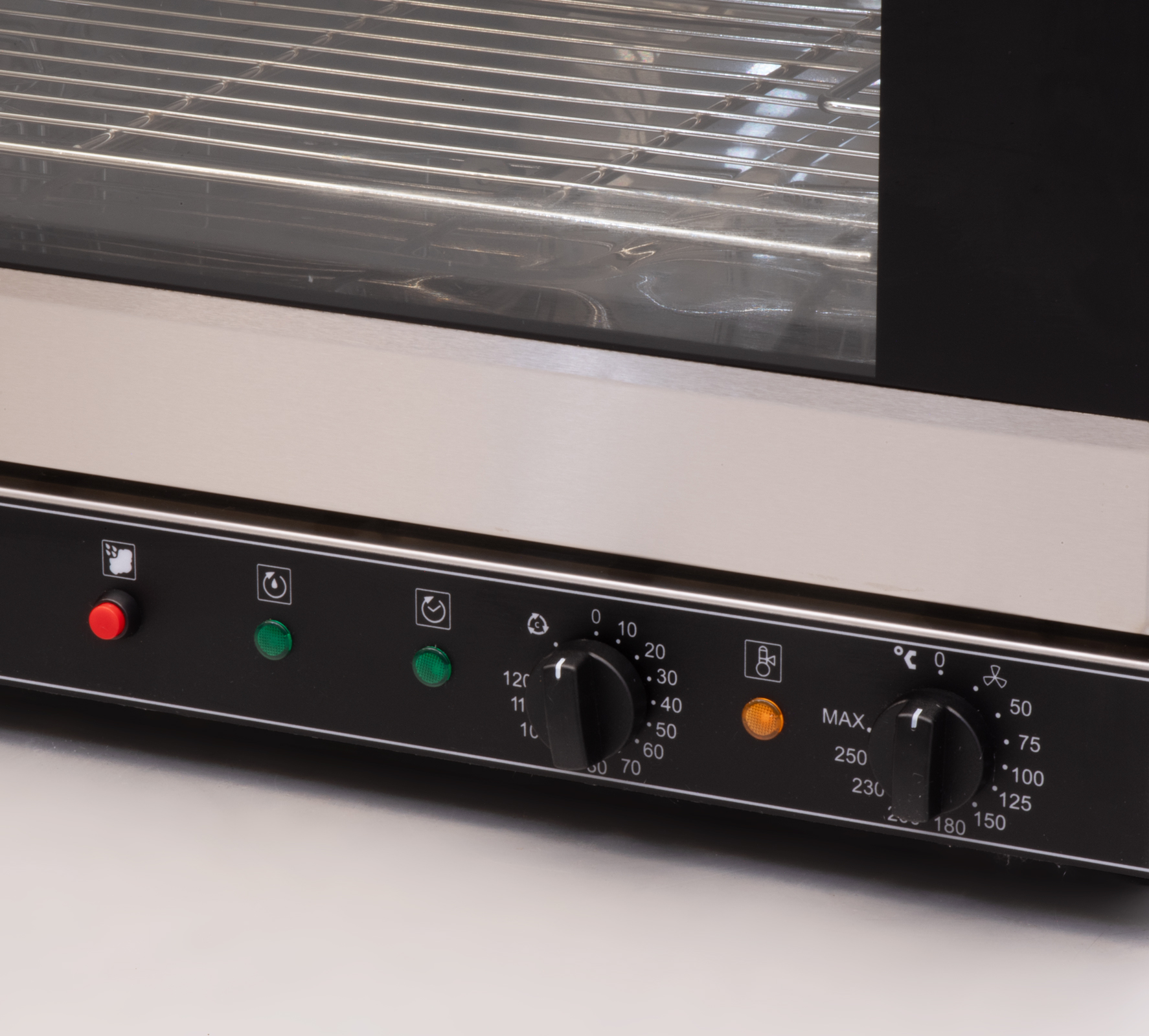 Four à chaleur tournante Euromax - Linea Nero Turbo 10904N - 60 x 40 cm - convection - 230 V - acier inoxydable