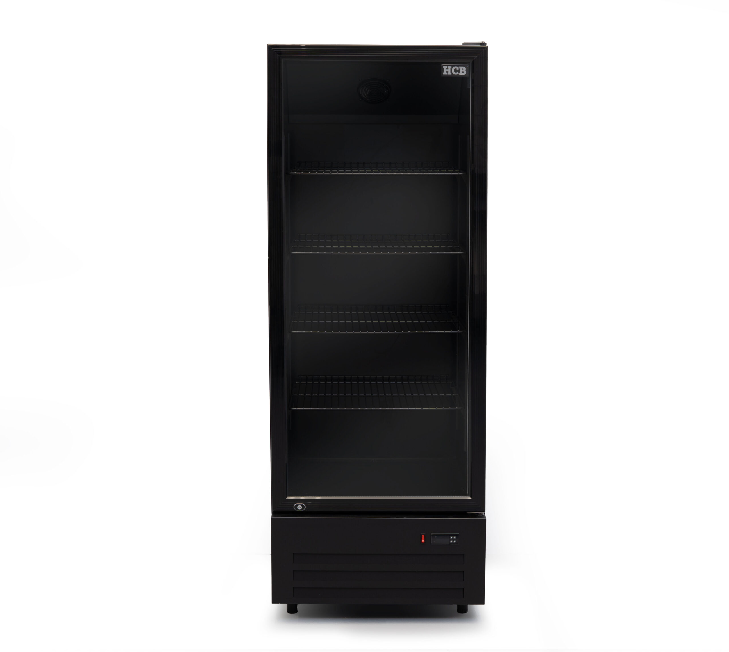 Réfrigérateur HCB à porte vitrée - 289 litres - noir - 230 V