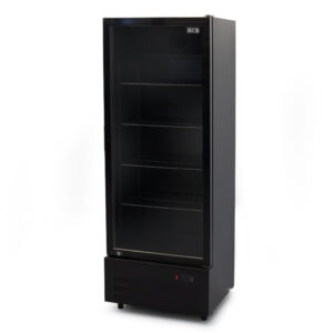 Réfrigérateur HCB à porte vitrée - 289 litres - noir - 230 V