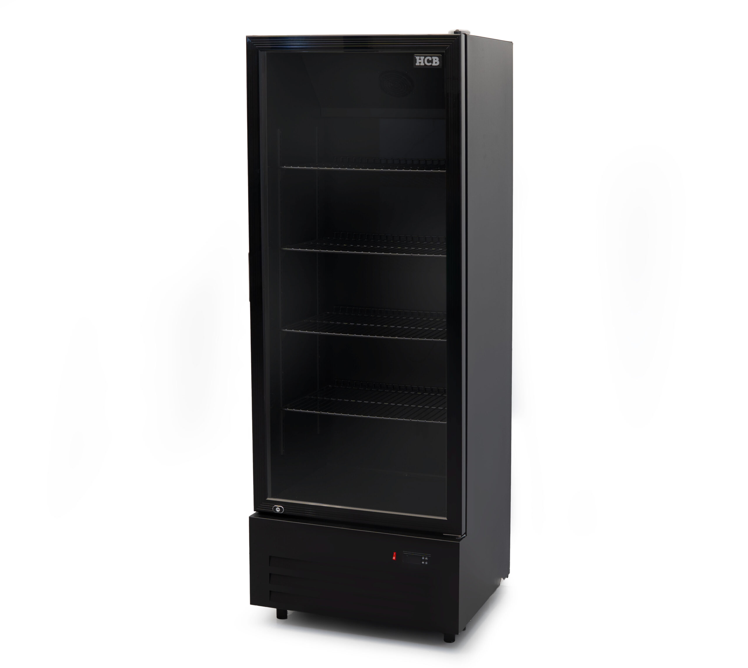 Réfrigérateur HCB à porte vitrée - 289 litres - noir - 230 V