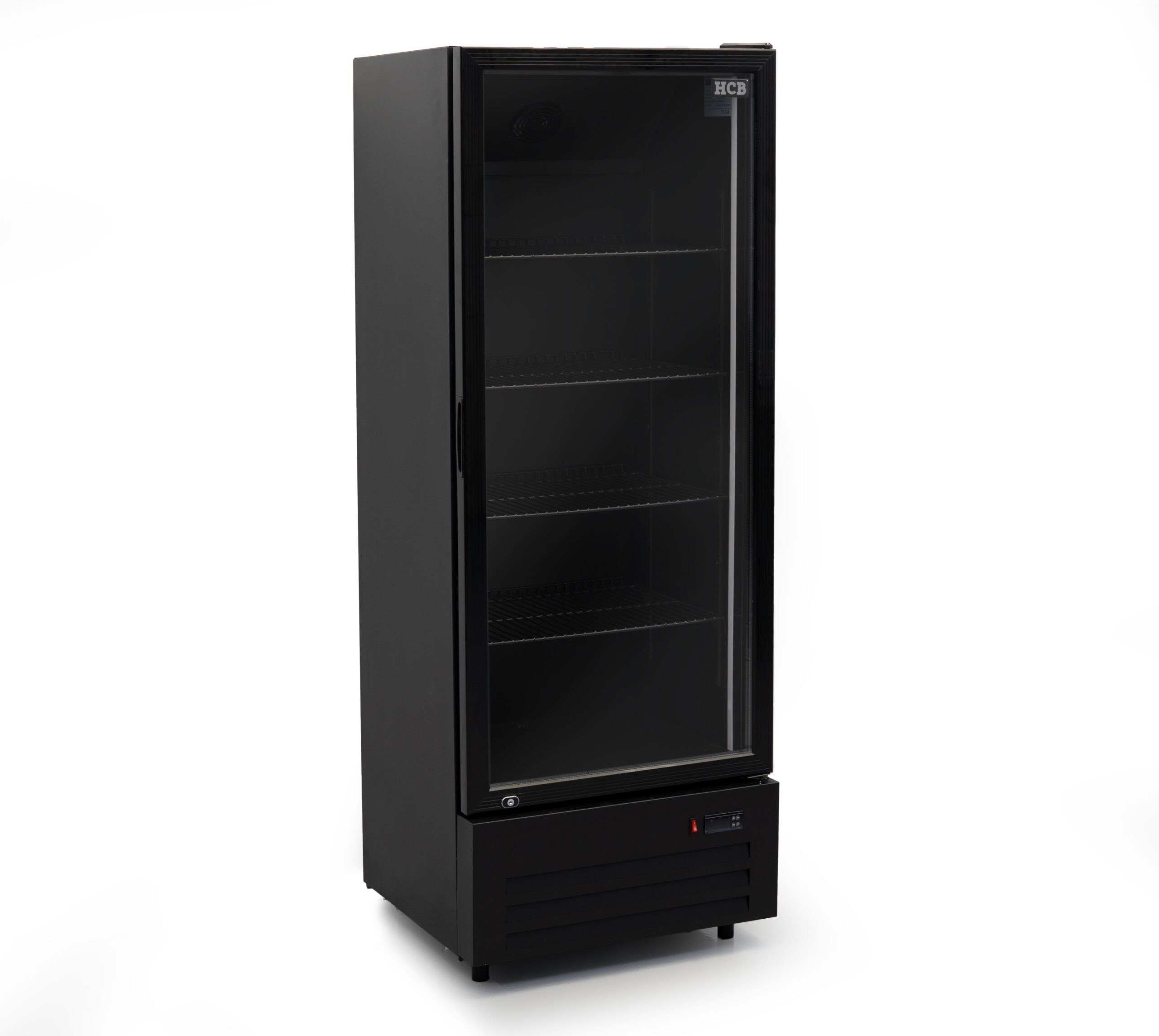 Réfrigérateur HCB à porte vitrée - 289 litres - noir - 230 V