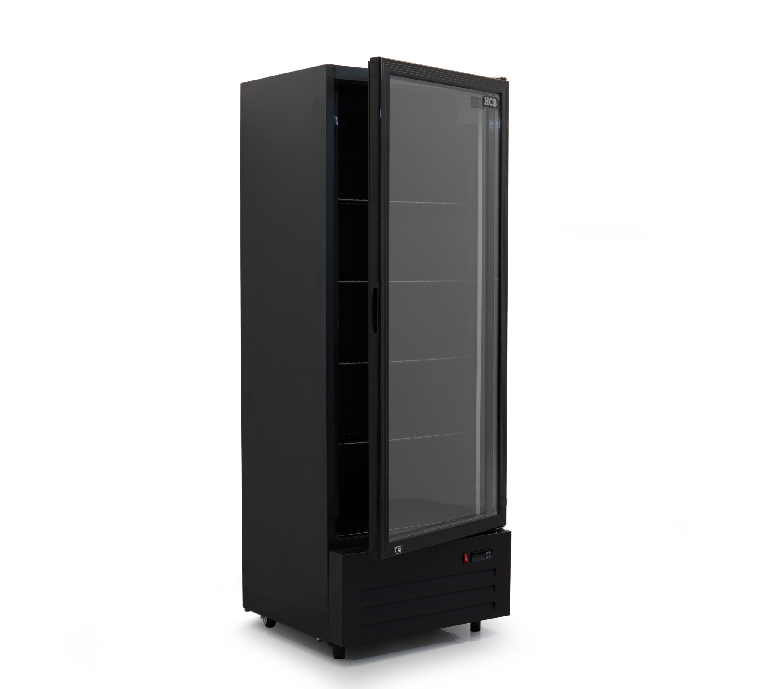 Réfrigérateur HCB à porte vitrée - 289 litres - noir - 230 V