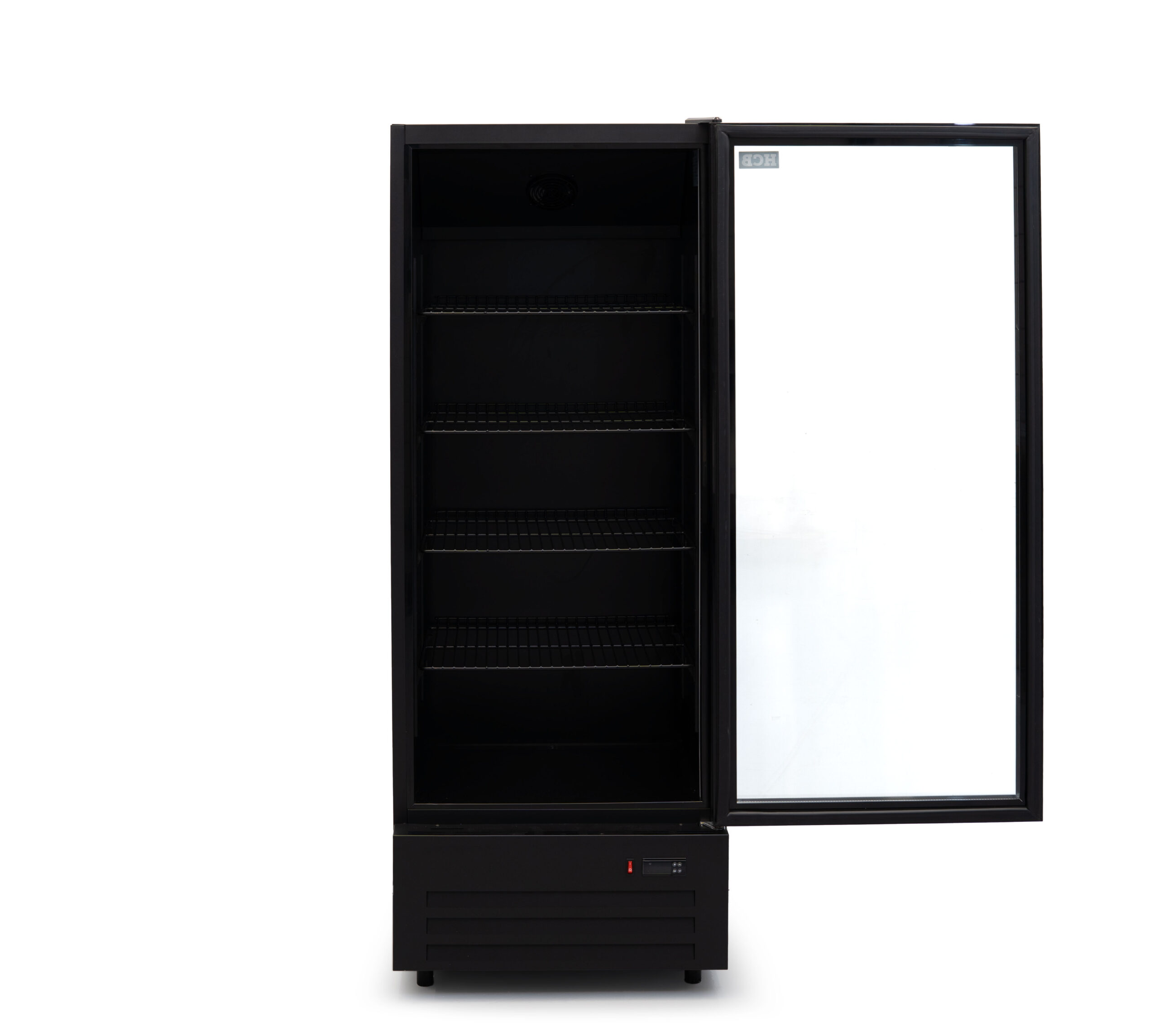 Réfrigérateur HCB à porte vitrée - 289 litres - noir - 230 V
