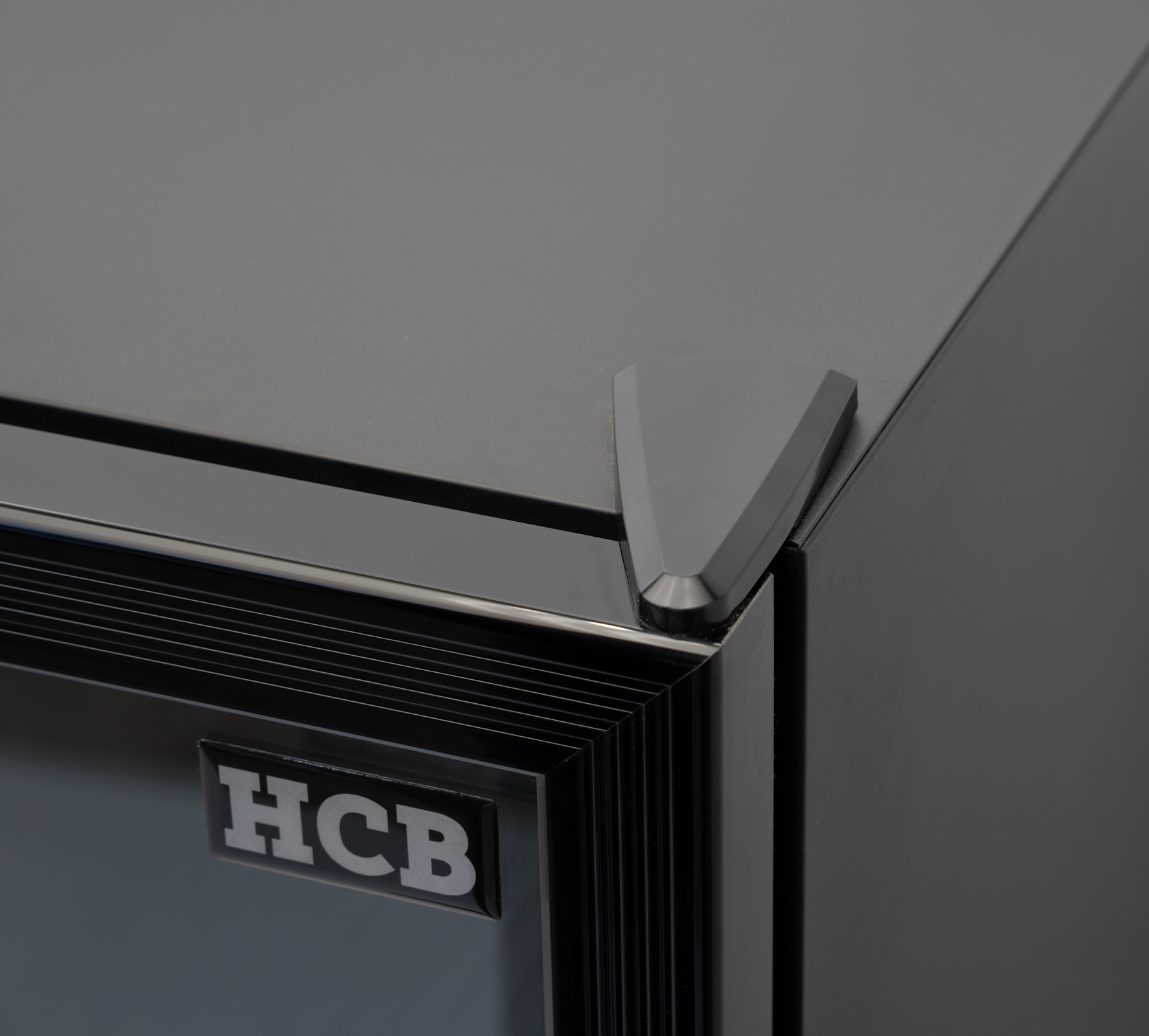 Réfrigérateur HCB à porte vitrée - 289 litres - noir - 230 V