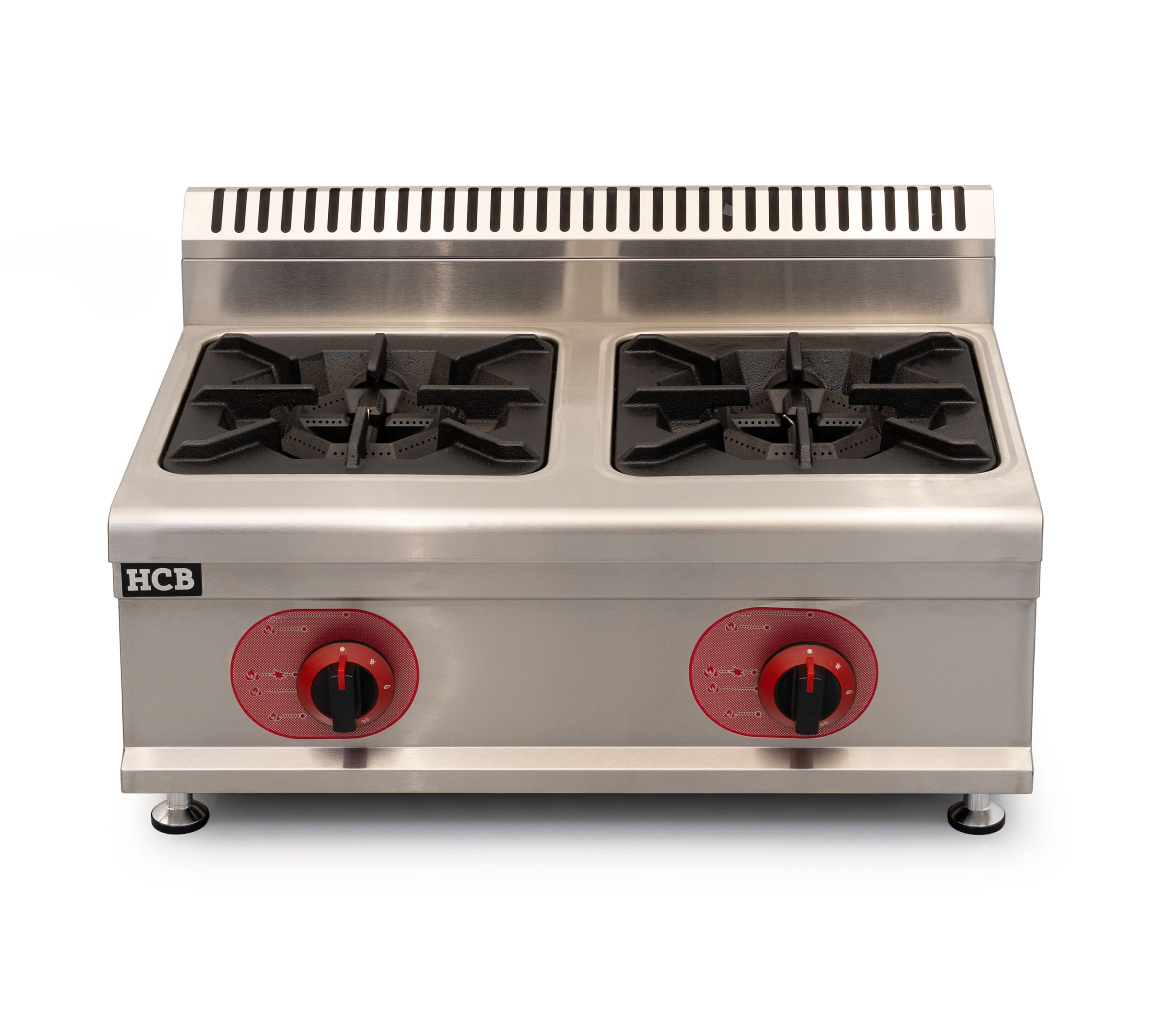 Cuisinière HCB - 2 feux - propane - 14,6 kW - 70 cm - acier inoxydable