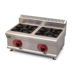 Cuisinière HCB - 2 feux - propane - 14,6 kW - 70 cm - acier inoxydable
