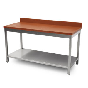 HCB Table de découpe - 160 cm - inox - Polyéthylène