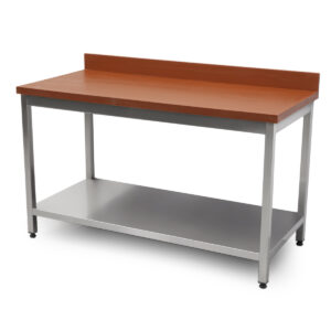 HCB Table de coupe - 150 cm - acier inoxydable - polyéthylène