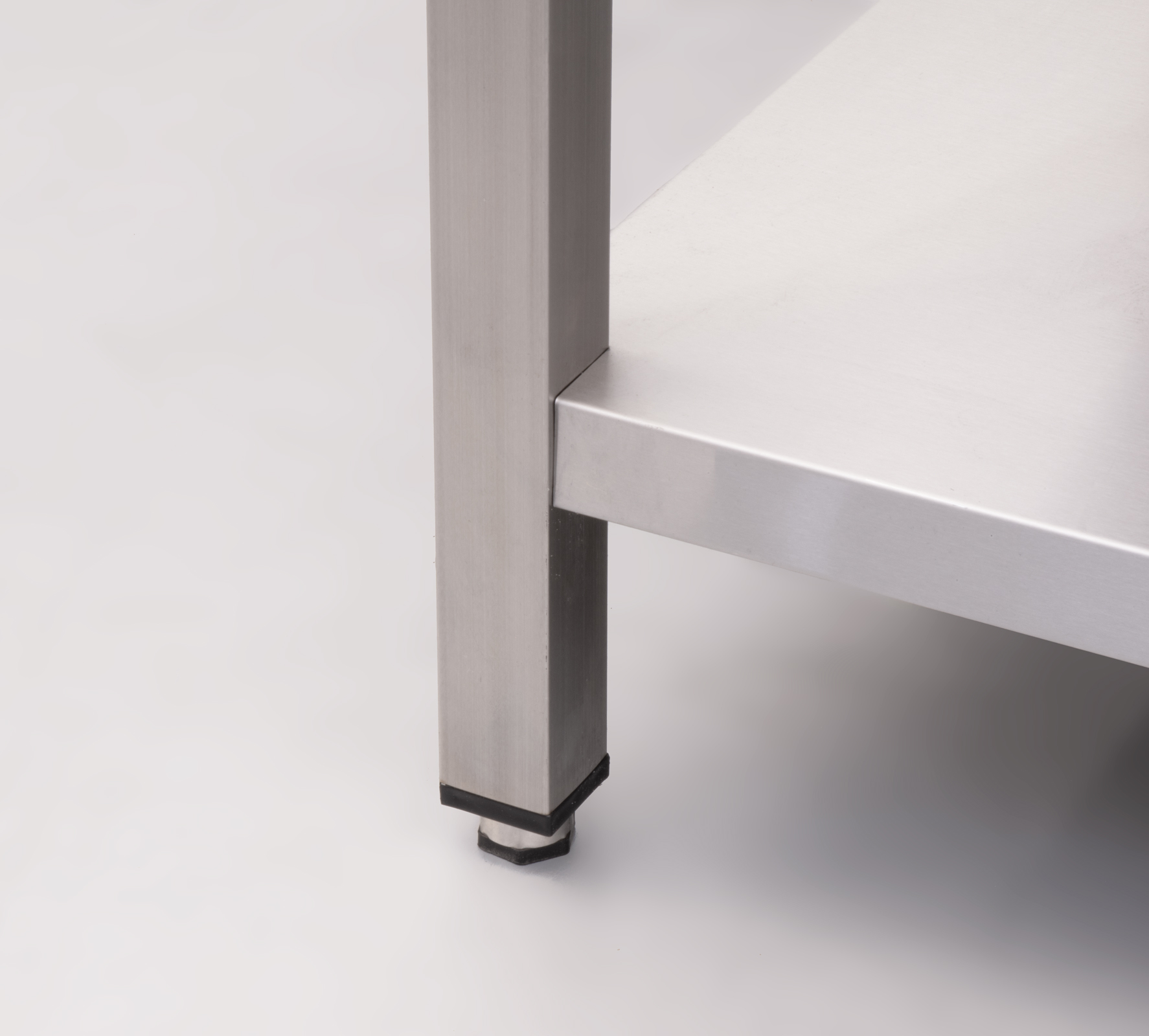 HCB Table d'évier - double évier à gauche - 180 cm - inox