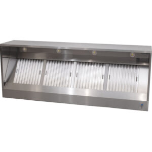 HCB Extracteur - modèle box - avec moteur - 250 cm - 230V - inox