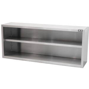 HCB Pro-line Armoire murale - modèle ouvert - 160 cm - inox
