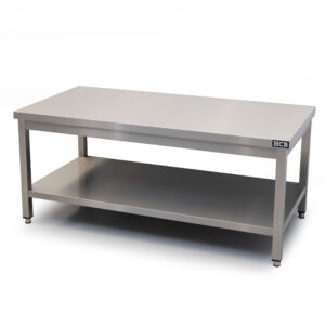 Table de travail HCB Pro-line - avec tablette inférieure - 140 x 70 x 60 cm - acier inoxydable