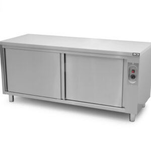 HCB Armoire chaude - armoire chauffe-plats - 180 cm - porte coulissante - inox