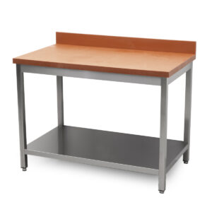 HCB Table de découpe - 120 cm - inox - Polyéthylène