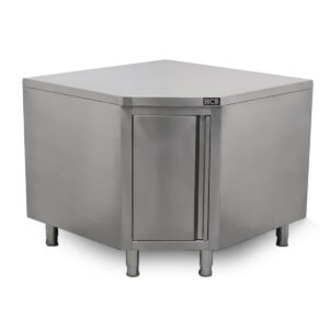 HCB Pro-line Armoire de travail - armoire d'angle - porte battante - acier inoxydable