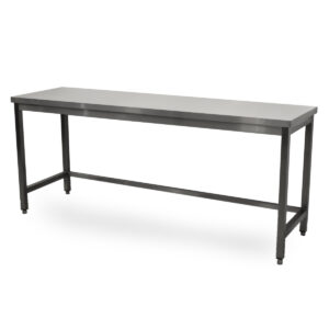 Table de travail HCB Pro-line - 200 x 60 x 85 cm - acier inoxydable