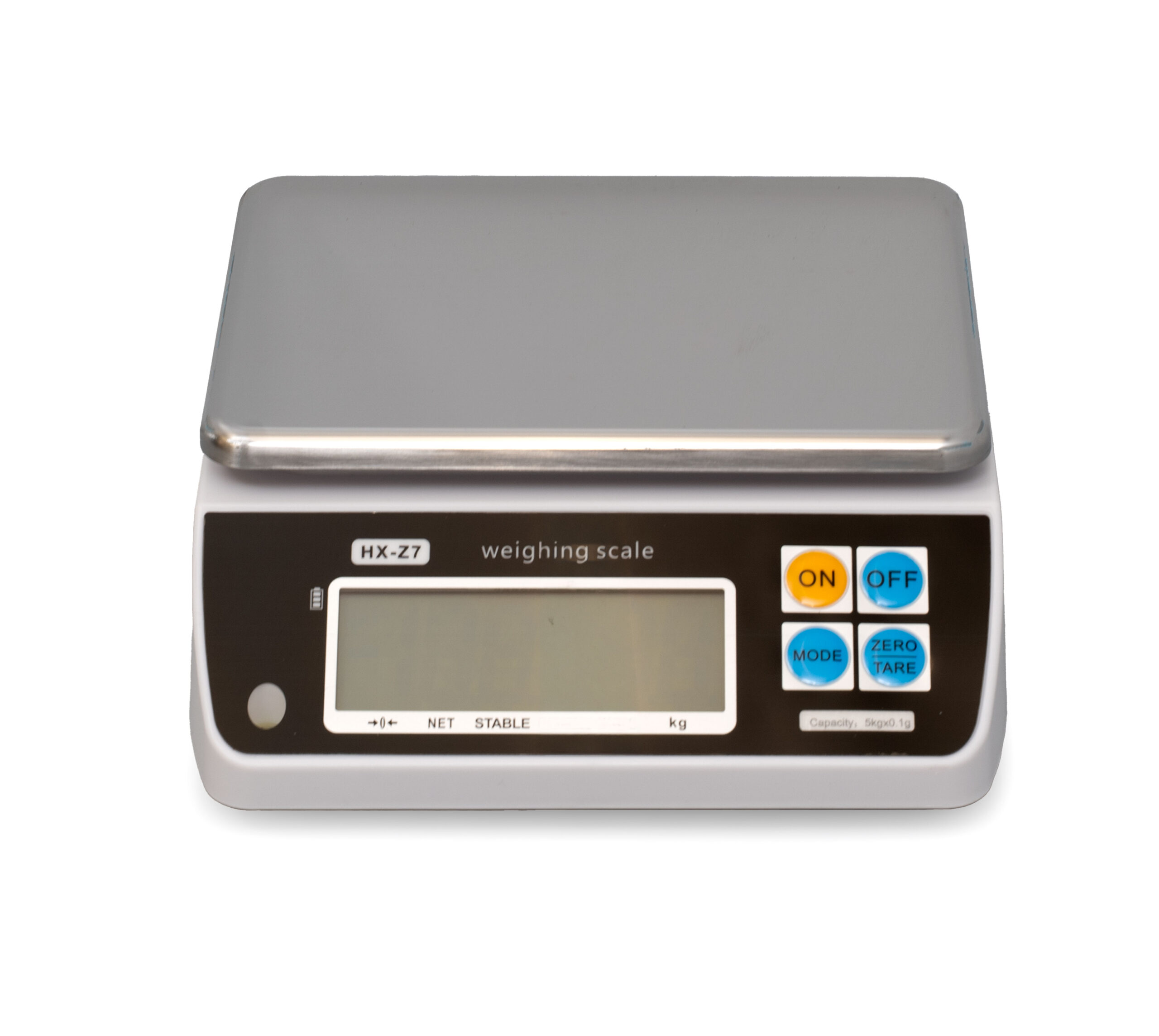 Balance de cuisine numérique HCB - capacité max. 5 kg - plateau 23 x 18 cm - rechargeable