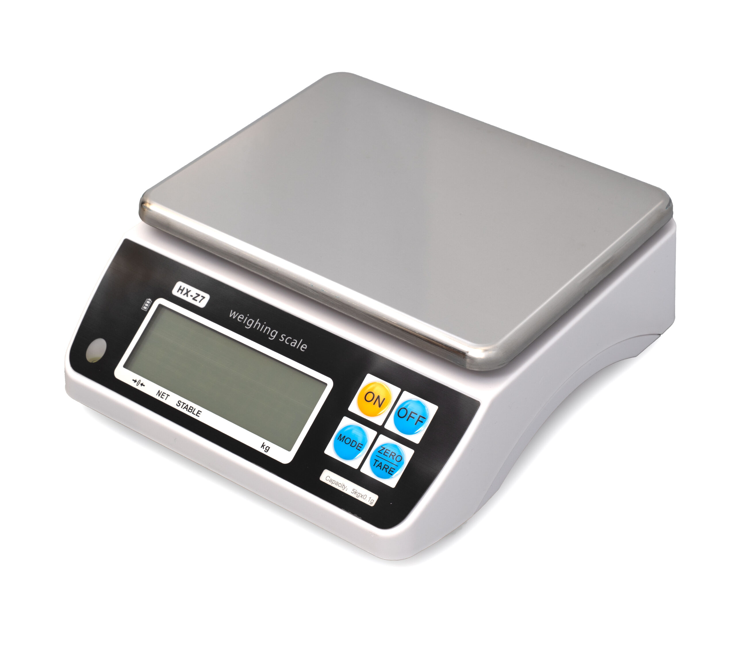 Balance de cuisine numérique HCB - capacité max. 5 kg - plateau 23 x 18 cm - rechargeable