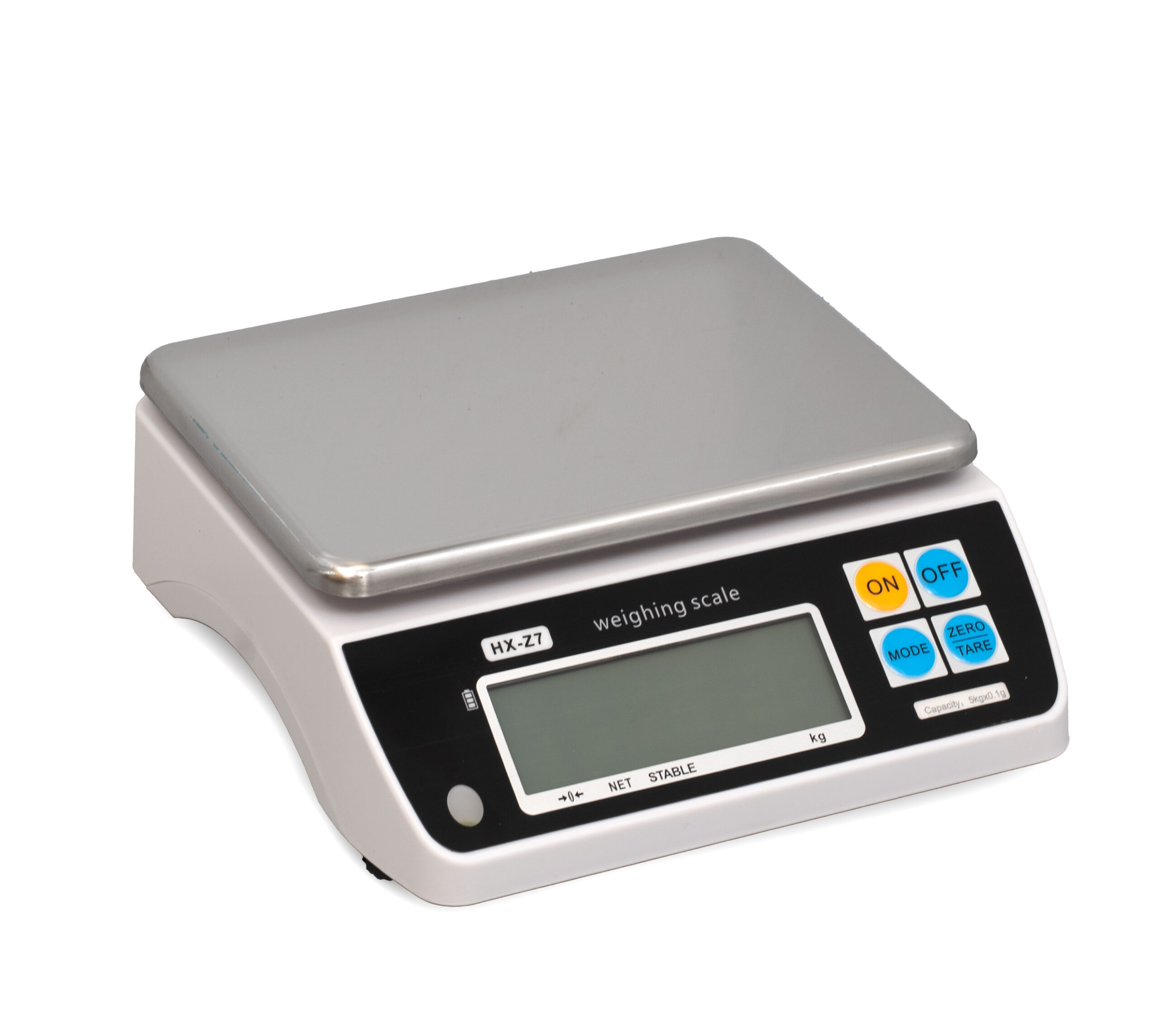Balance de cuisine numérique HCB - capacité max. 5 kg - plateau 23 x 18 cm - rechargeable