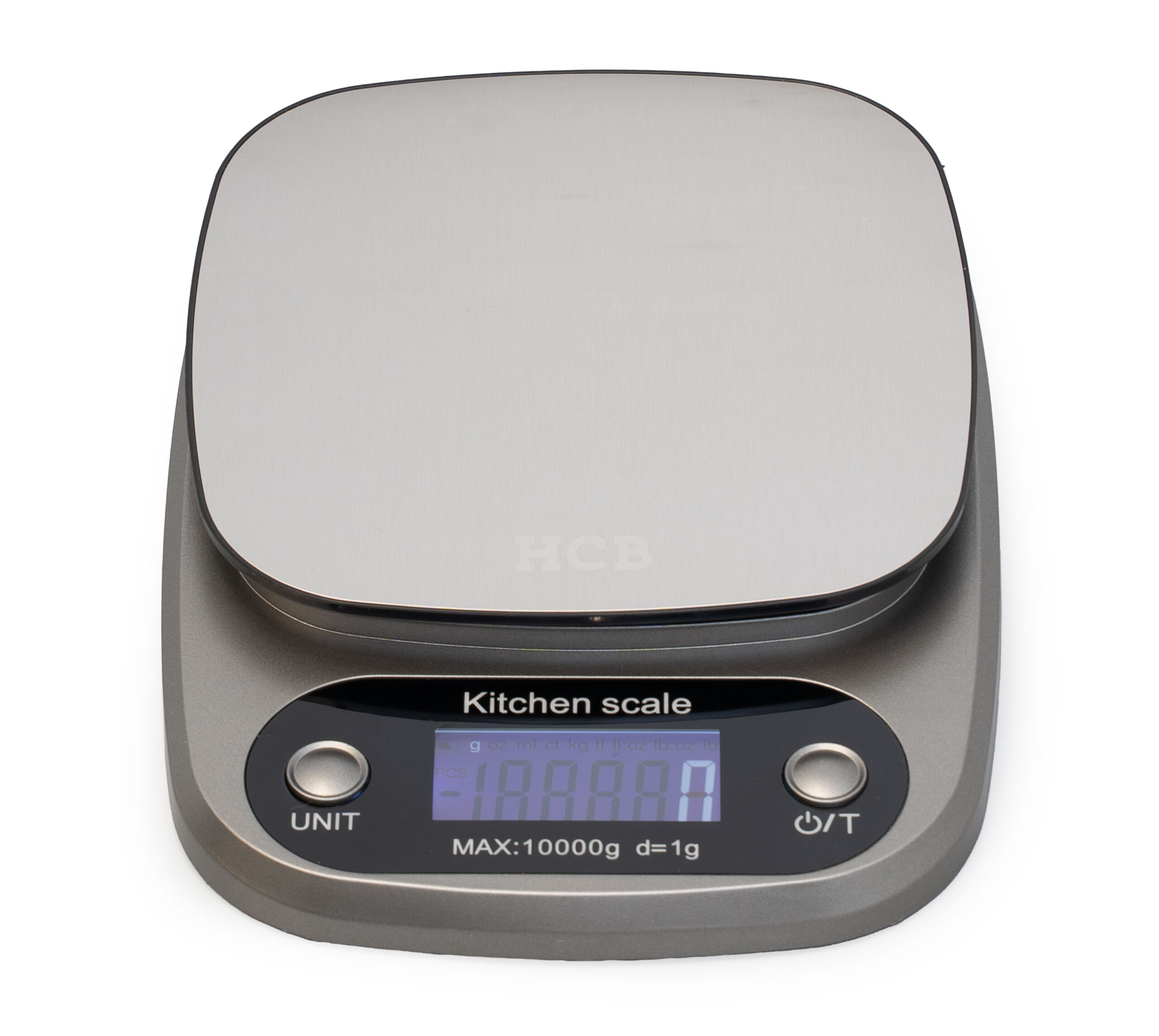 Balance de cuisine numérique HCB - capacité max. 10 kg - plateau 15 x 15 cm - piles