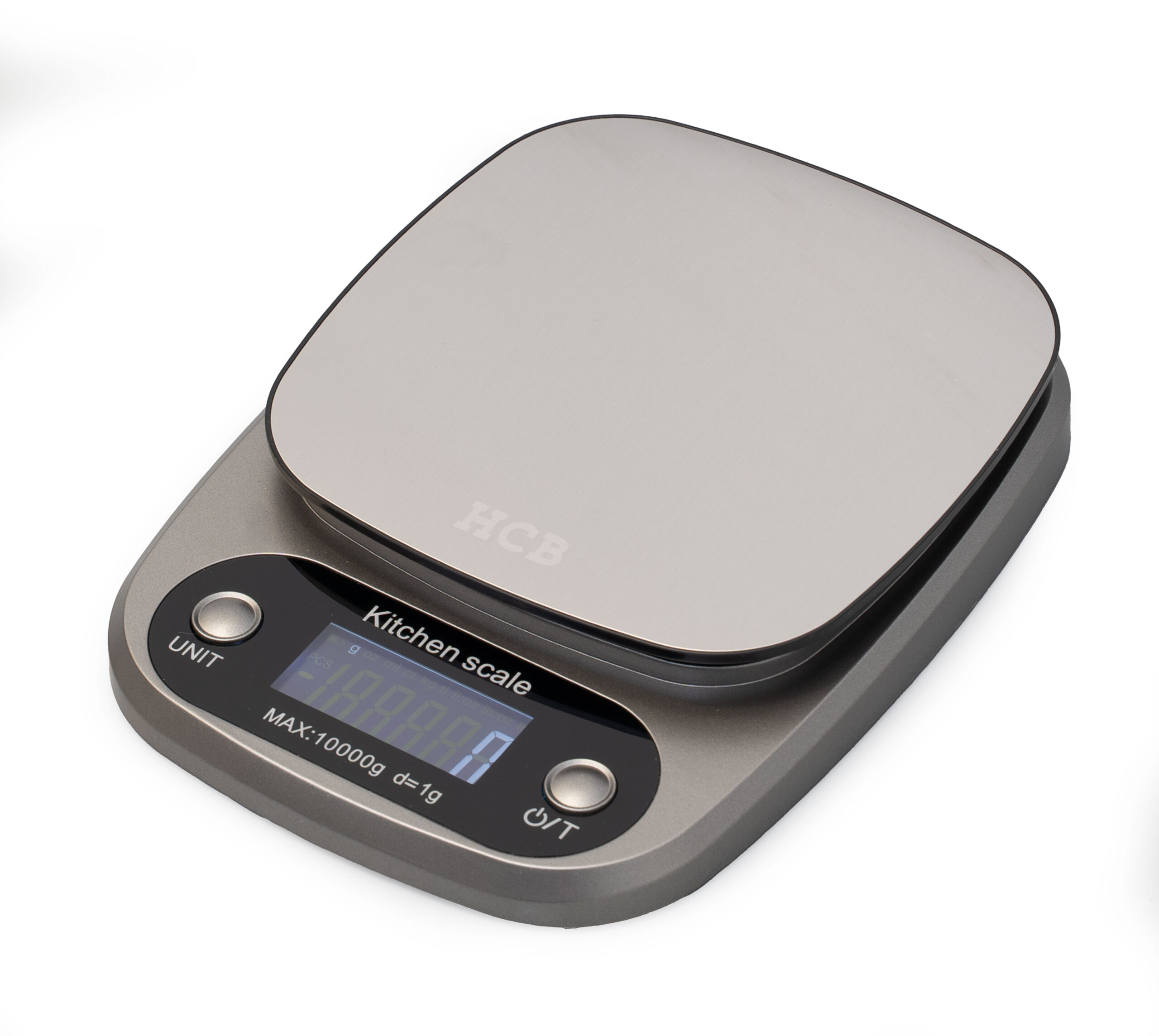 Balance de cuisine numérique HCB - capacité max. 10 kg - plateau 15 x 15 cm - piles