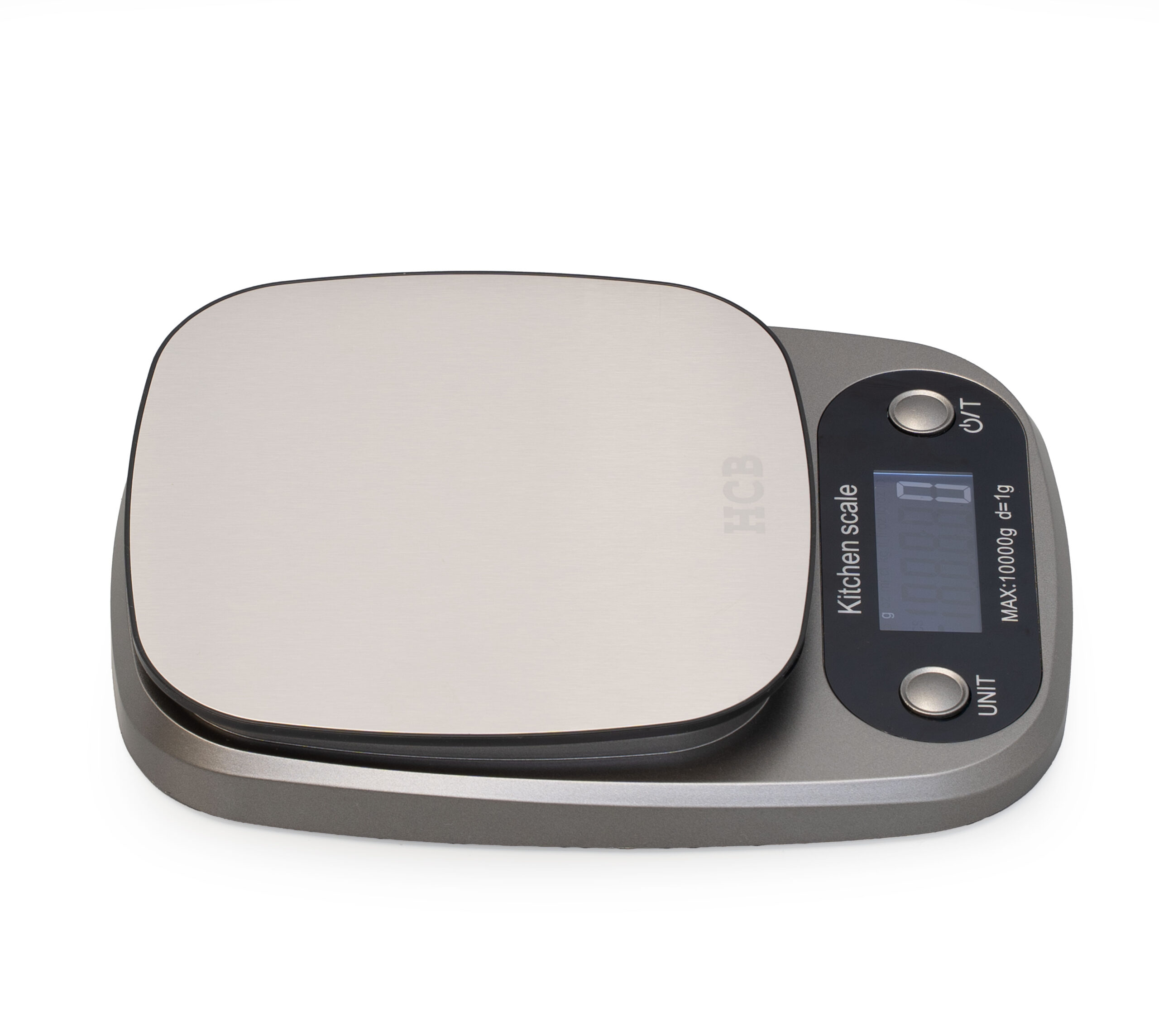 Balance de cuisine numérique HCB - capacité max. 10 kg - plateau 15 x 15 cm - piles