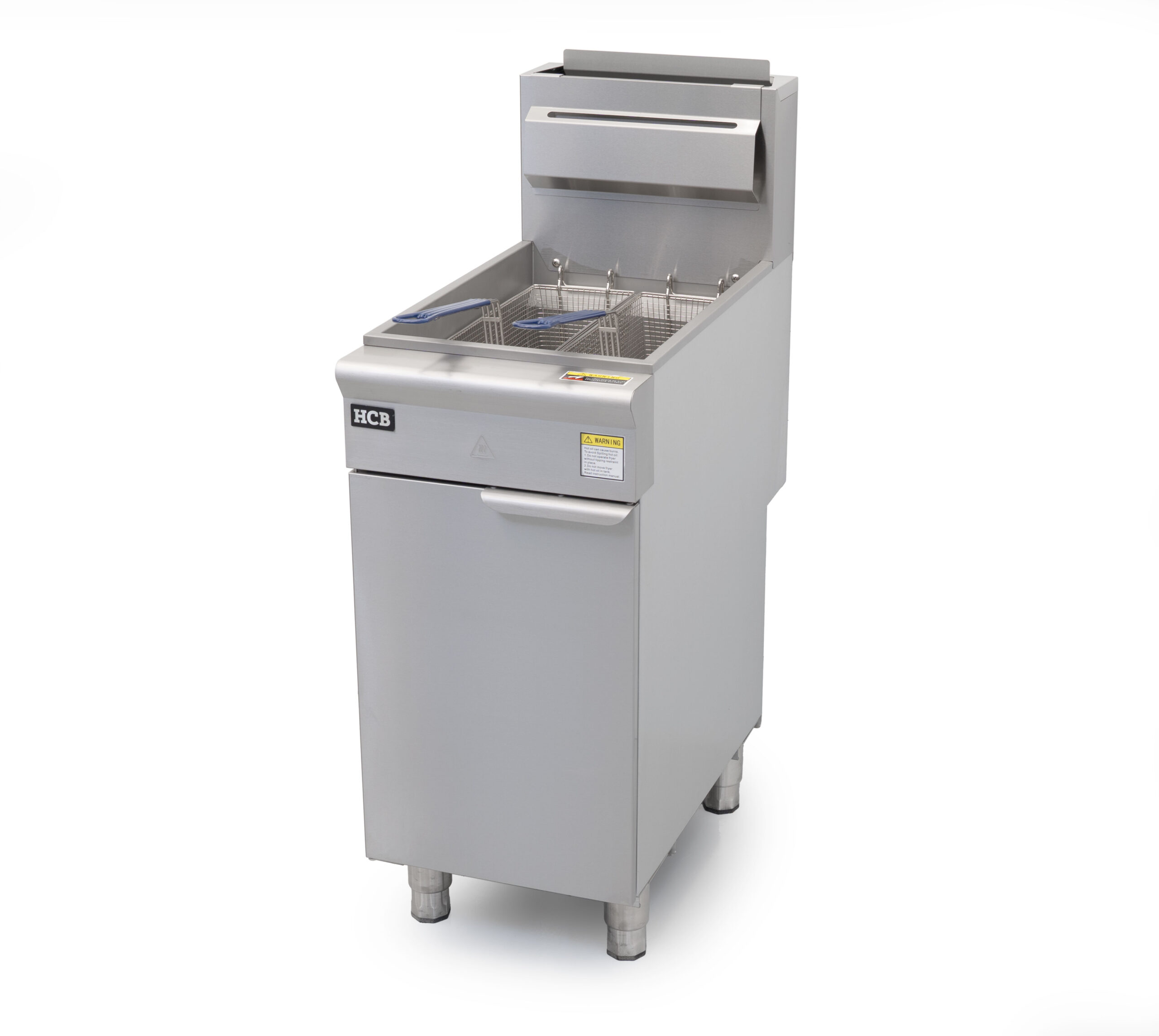 Friteuse HCB - 23 litres - 4 brûleurs - 35,2 kW - gaz naturel - acier inoxydable