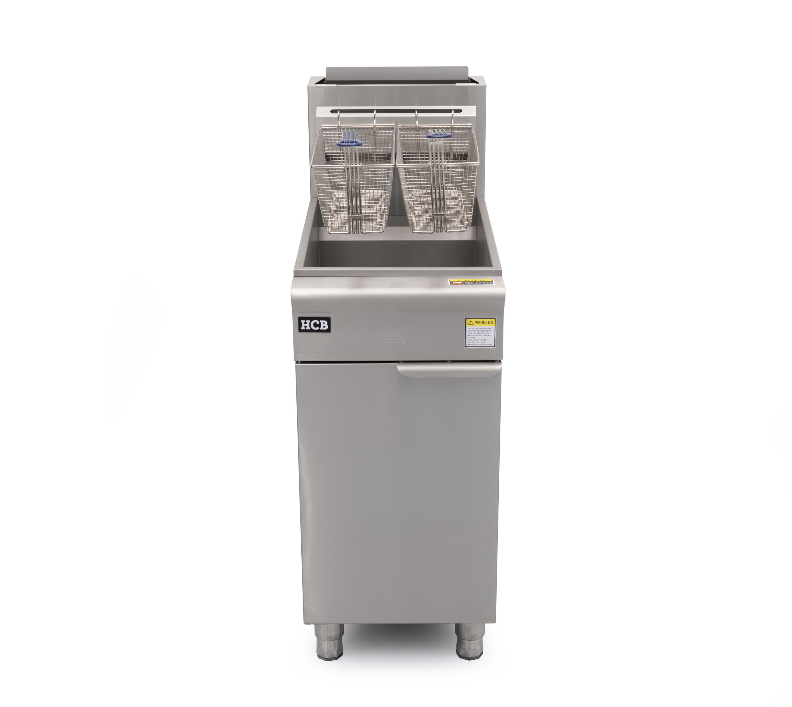Friteuse HCB - 23 litres - 4 brûleurs - 35,2 kW - gaz naturel - acier inoxydable