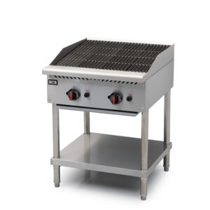 Barbecue HCB - 2 brûleurs - propane - 20,5 kW - 61 cm - acier inoxydable