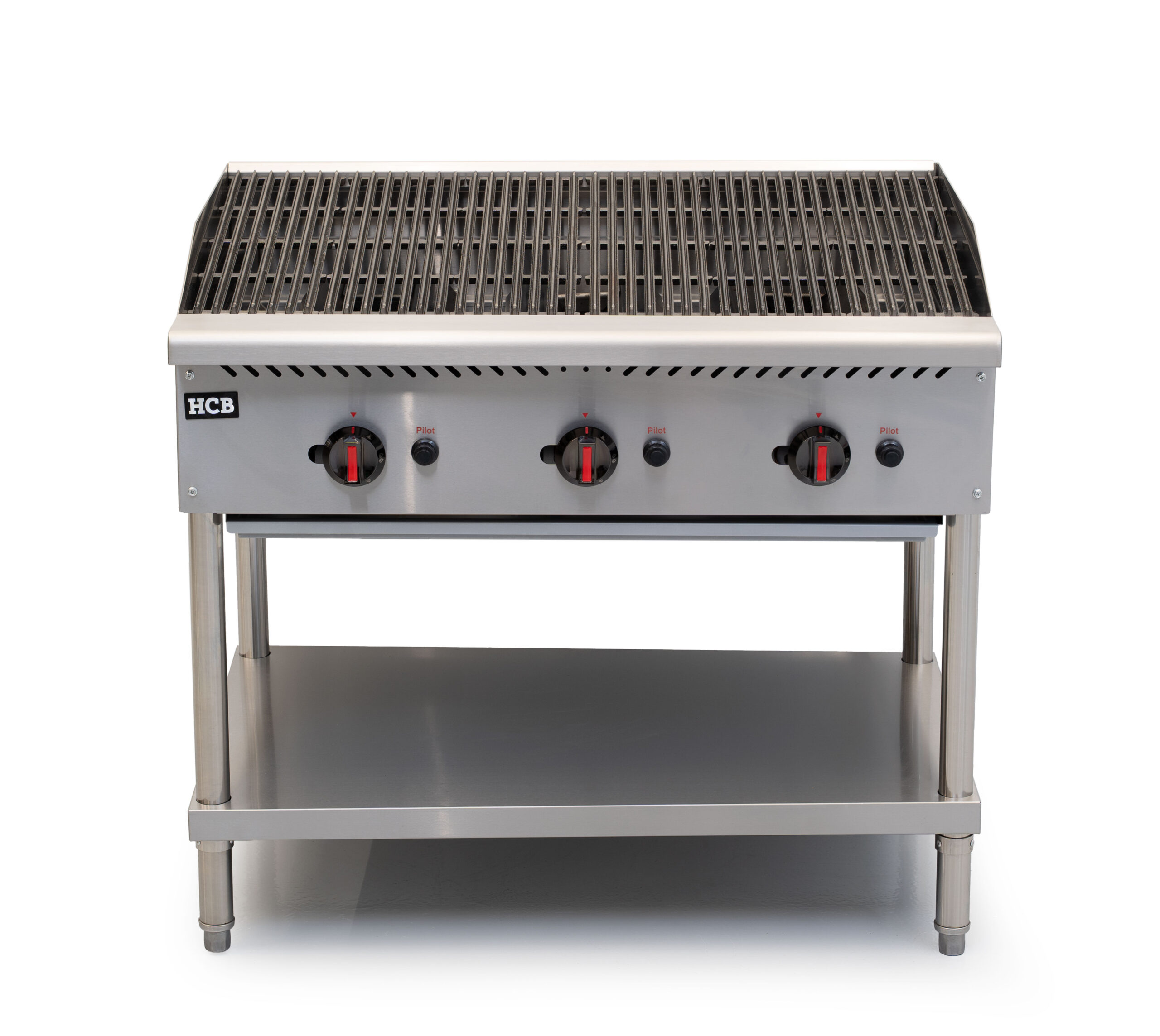 Barbecue HCB - 3 brûleurs - propane - 30,75 kW - 91,5 cm - acier inoxydable