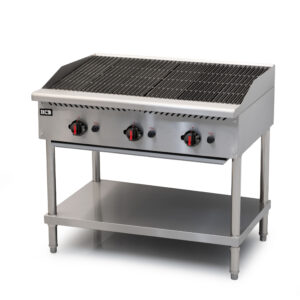 Barbecue HCB - 3 brûleurs - propane - 30,75 kW - 91,5 cm - acier inoxydable