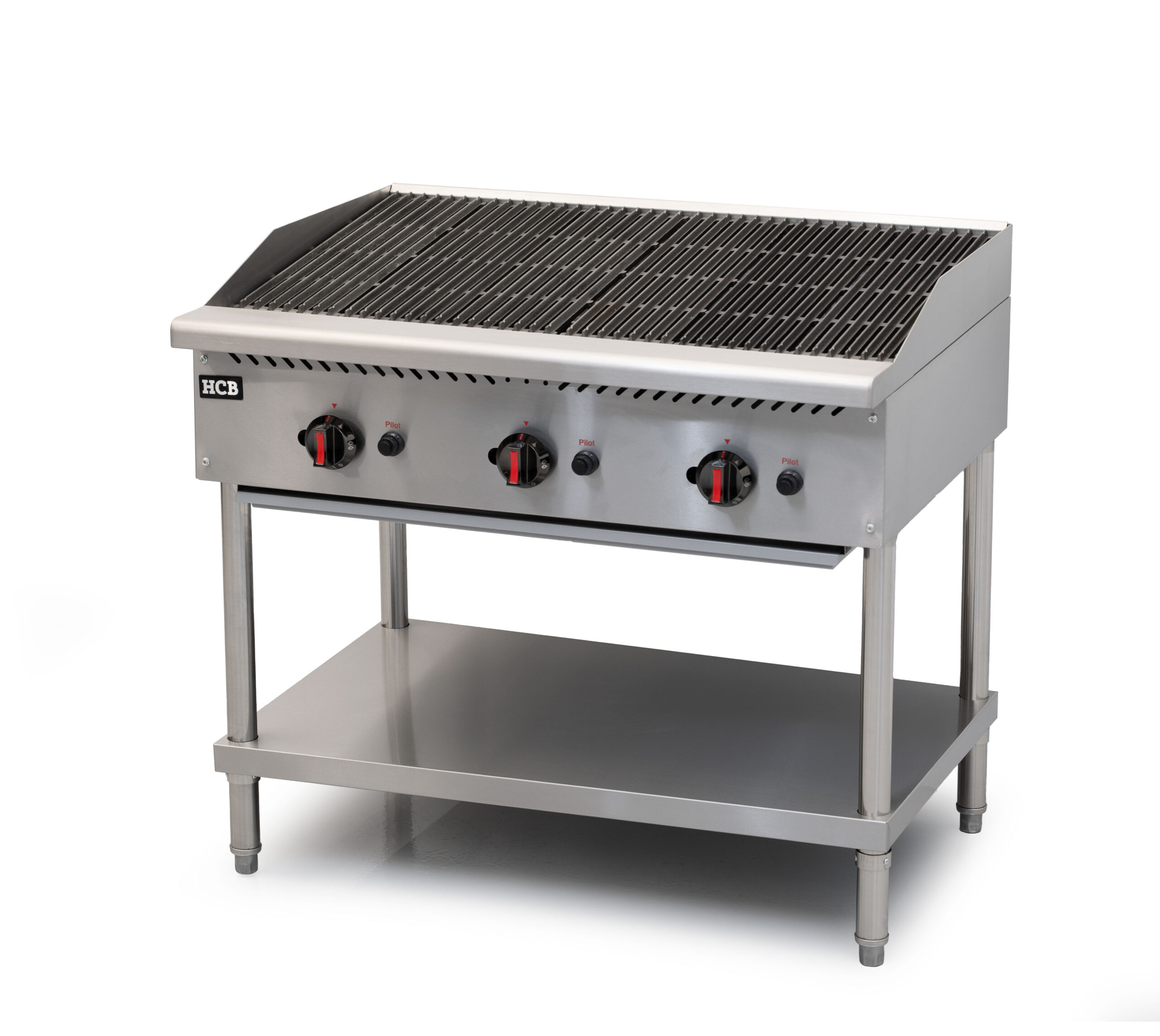 Barbecue HCB - 3 brûleurs - propane - 30,75 kW - 91,5 cm - acier inoxydable
