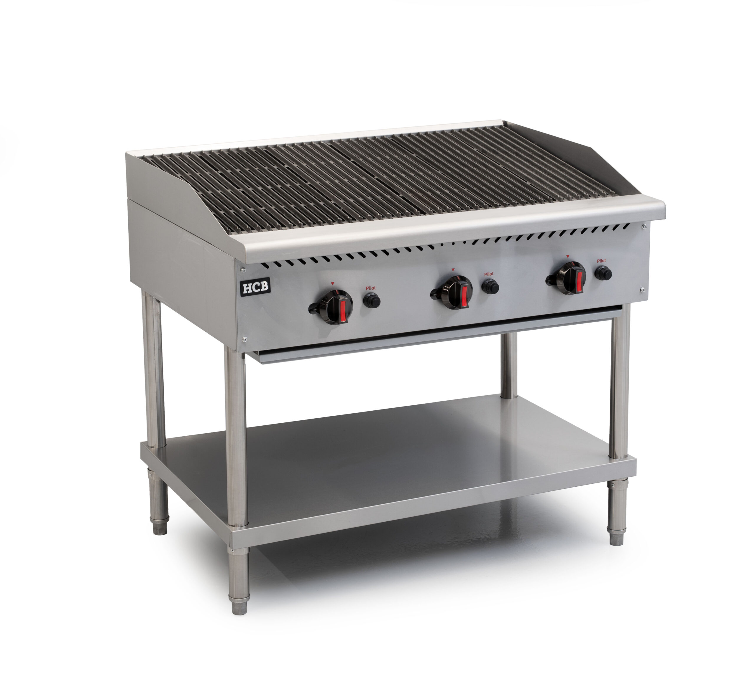 Barbecue HCB - 3 brûleurs - propane - 30,75 kW - 91,5 cm - acier inoxydable
