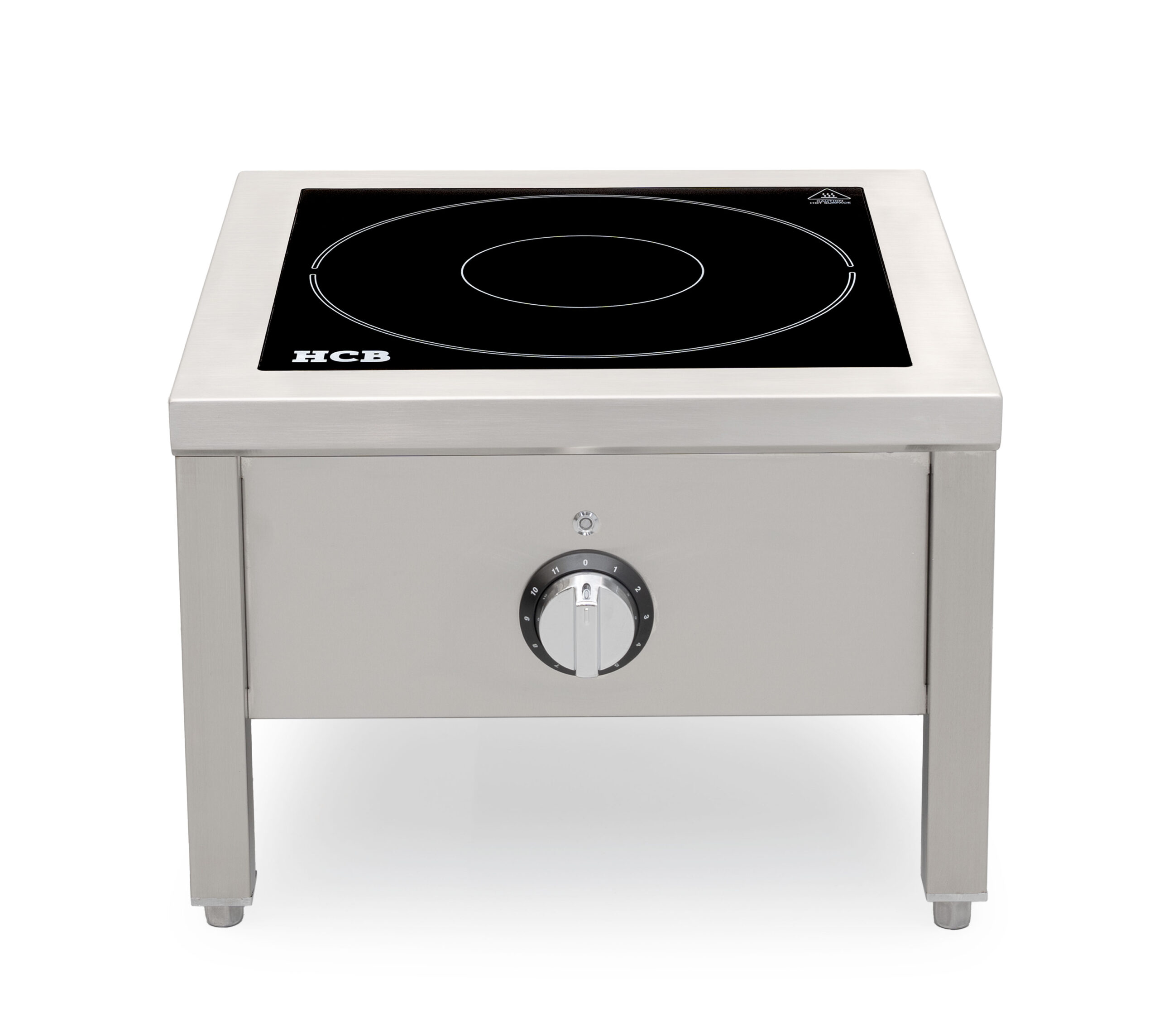 Plaque de cuisson à induction HCB - Hokker - 50 x 50 cm - 8 kW - acier inoxydable - 400 V