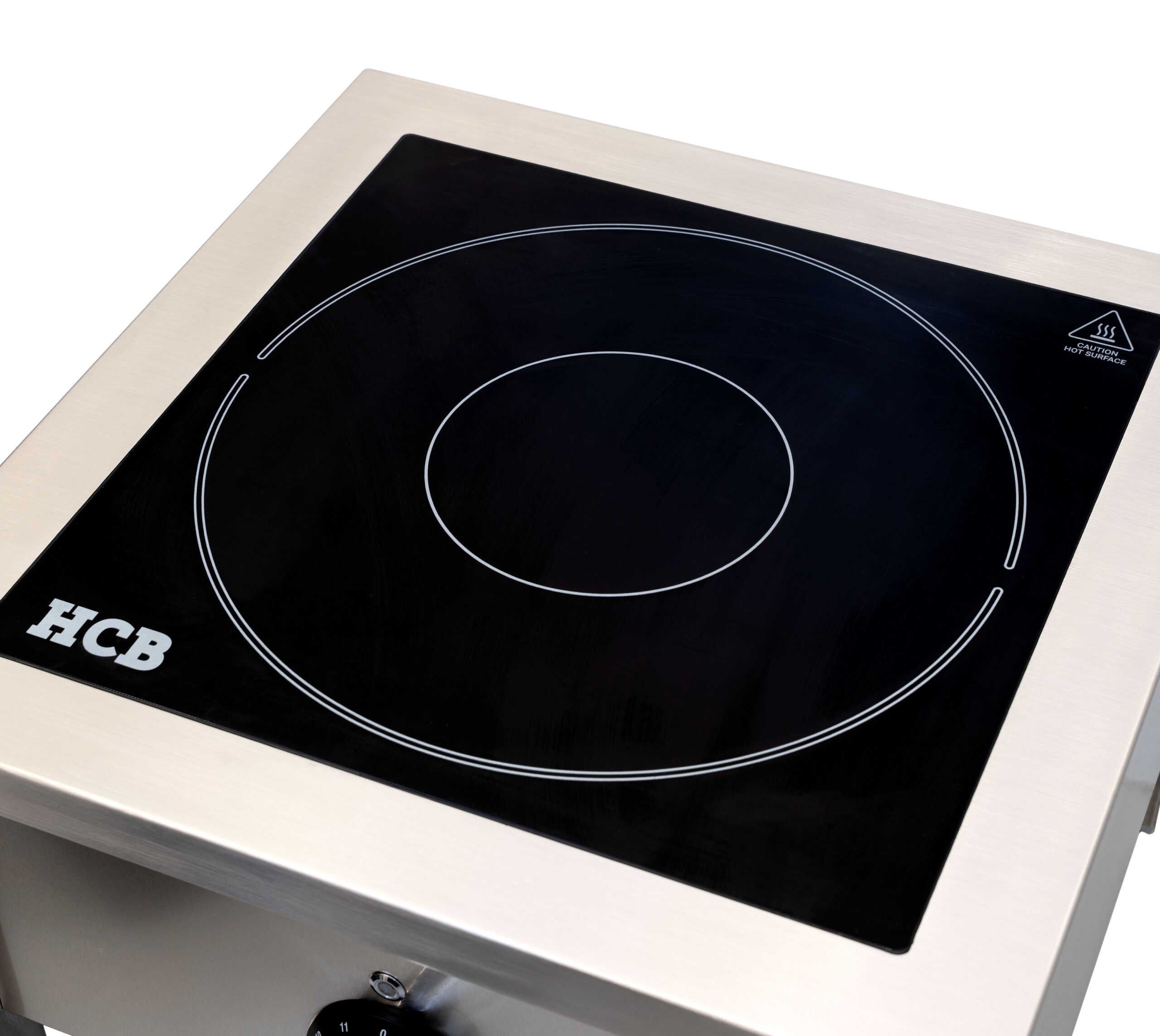 Plaque de cuisson à induction HCB - Hokker - 50 x 50 cm - 8 kW - acier inoxydable - 400 V